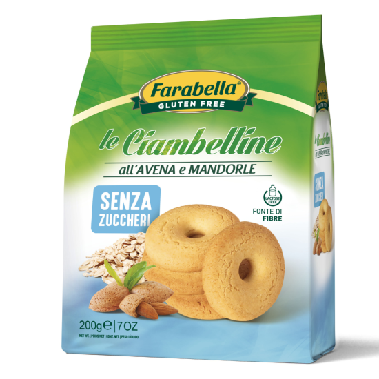 Le Ciambelline all’Avena e Mandorle ohne Zucker Farabella Glutenfrei